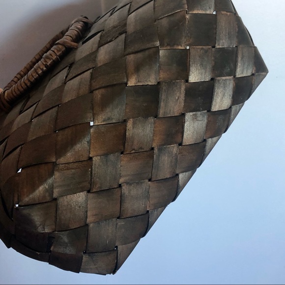 ✨2/$15✨ Purse: “Weaving Basket” Bag/Purse, Brown 🛍 Bundle Me! - Picture 4 of 6